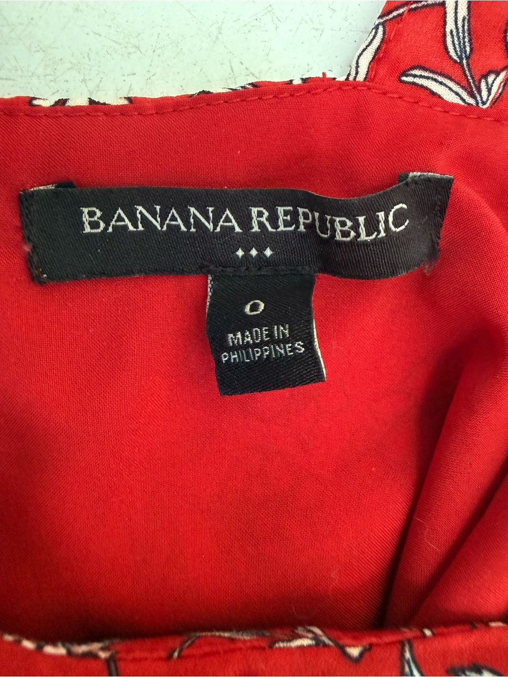 Banana Republic Red Floral Maxi Dress w Ruffle Americana Sundress Party Guest - Picture 9 of 9